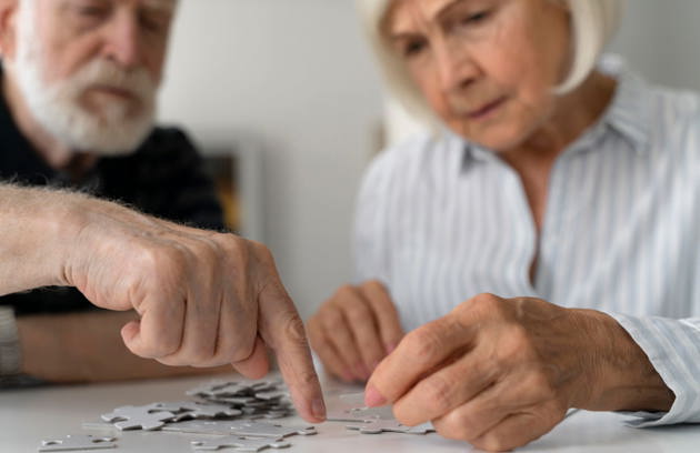 Senior People Confronting Alzheimer Disease